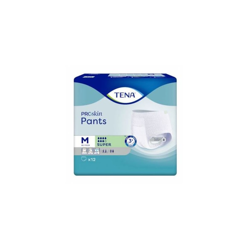  TENA Super Mixed Pants - Absorbent Protection 7/8 - 12 pants/pants - Size M Tena