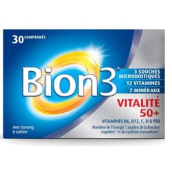 Bion3 Vitalité 50+ - Activateur de vitalité - 30 Comprimés
