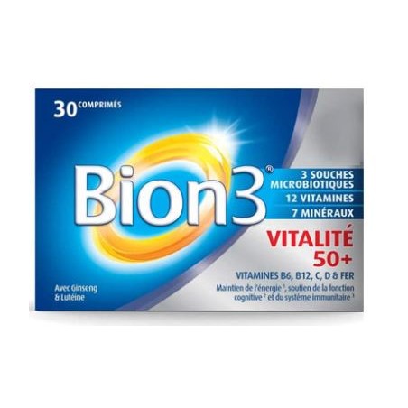 Bion3 Vitalité 50+ - Activateur de vitalité - 30 Comprimés