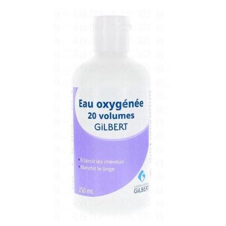 Eau oxygénée stabilisée - 20 volumes- Gilbert -250 ml