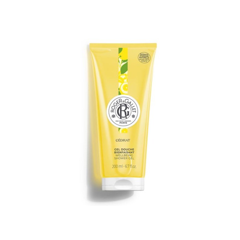 Gel Douche Fraîcheur Énergisant - Cédrat - Roger&Gallet - Tube 200ml