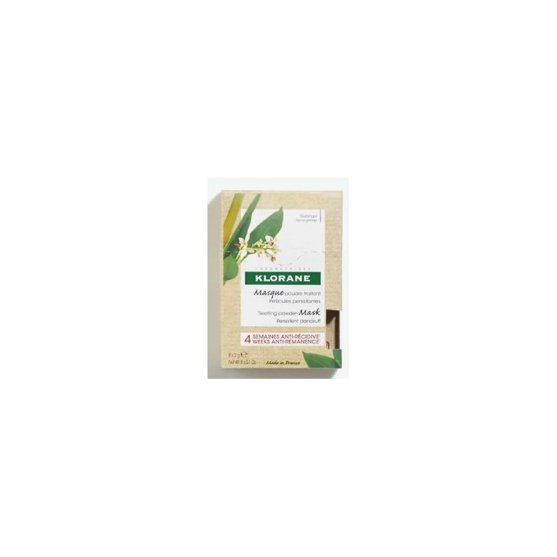 Treatment Powder Mask with Galanga - Anti-dandruff - Klorane - 8 sachets