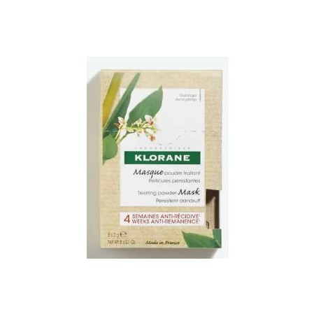 Treatment Powder Mask with Galanga - Anti-dandruff - Klorane - 8 sachets
