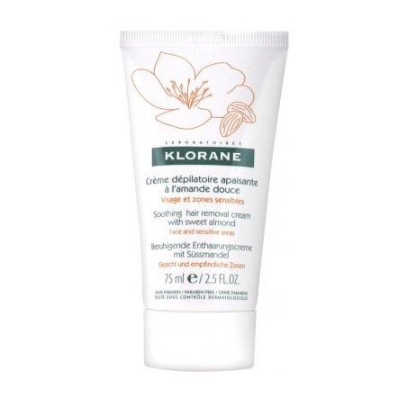 Crème Dépilatoire Apaisante - Visage & Zones sensibles - Klorane - 75 ml