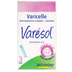 Varésol - Itchy skin - Varicella - Boiron - 3 tubes Granules