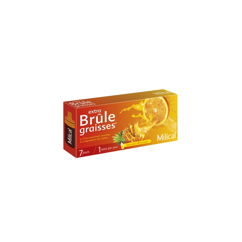 Extra Brule Graisses - Saveur Ananas - Milical - 7 ampoules