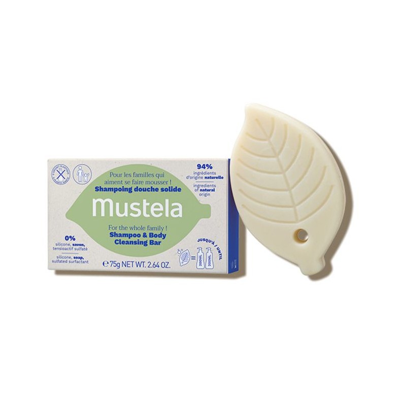 Shampoing Douche Solide Bio - Mustela - 75 g