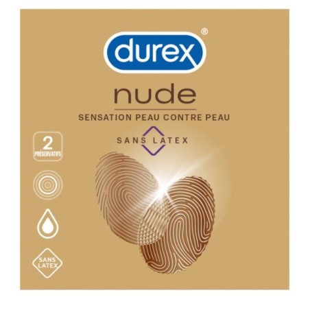 Condom Nude - Sensation skin against skin - Durex - 2 condoms