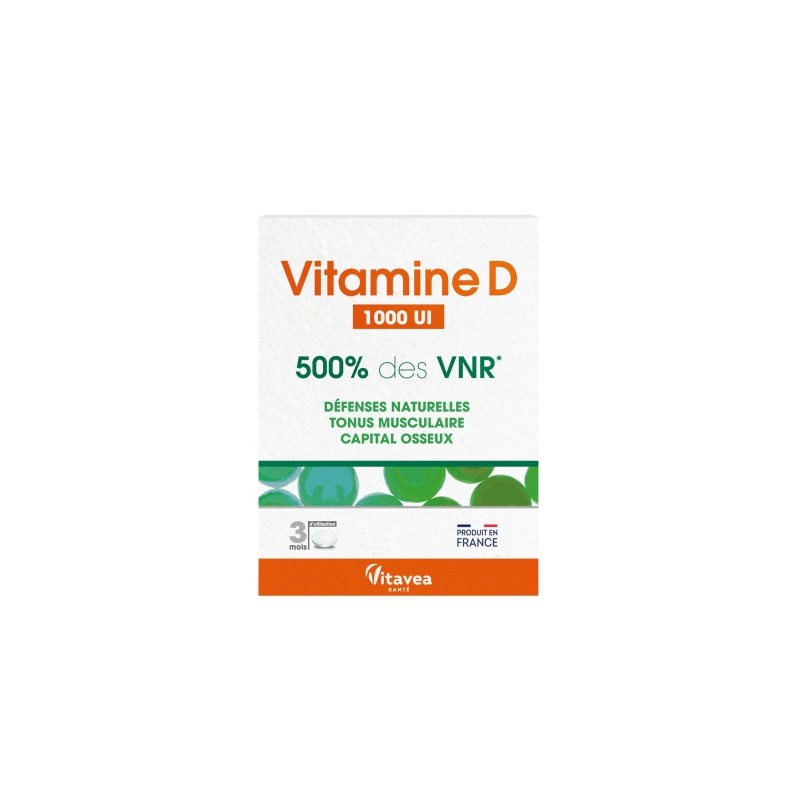 Vitamine D - Défenses Naturelles - Capital Osseux - 90 comprimés