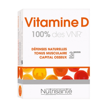 Vitamine D - Défenses Naturelles - Capital Osseux - 90 comprimés