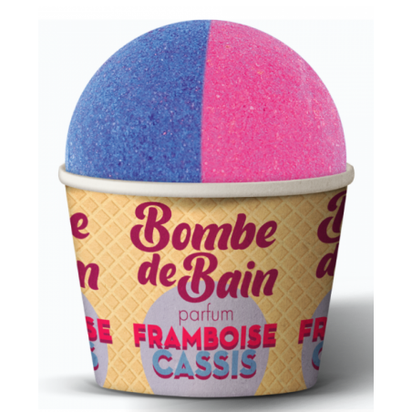 Bath Bomb - Blackcurrant Raspberry - Les Petits Bains de Provence - 115g