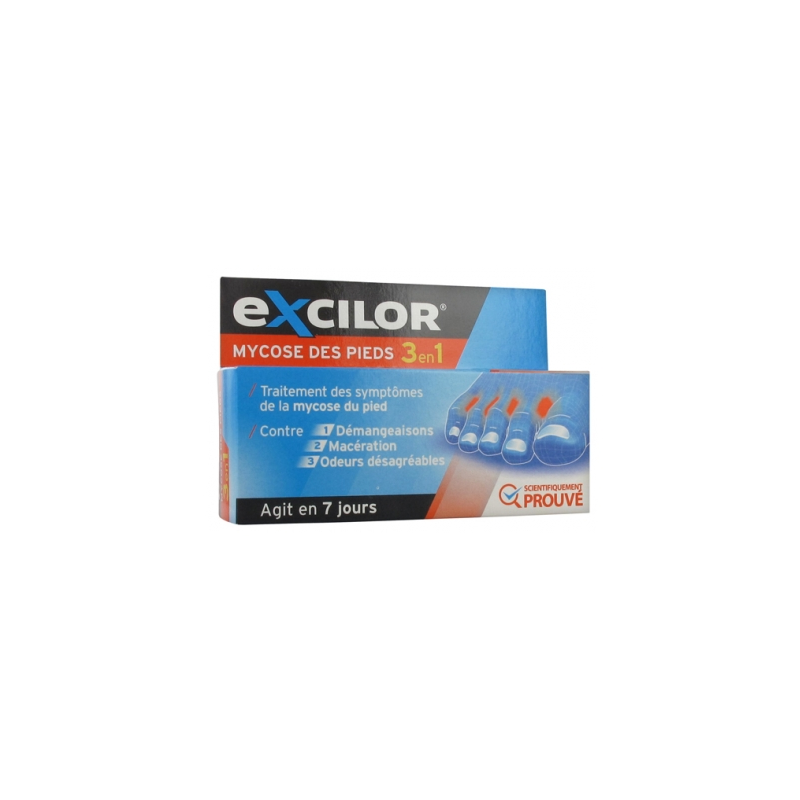 Traitement Mycose des Pieds 3 en 1 - Excilor - 15 ml