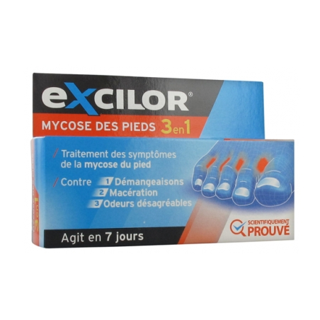 Traitement Mycose des Pieds 3 en 1 - Excilor - 15 ml