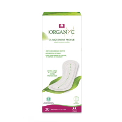  Organyc - Extra Long Organic Cotton Panty Liners - Box of 20 Unyque