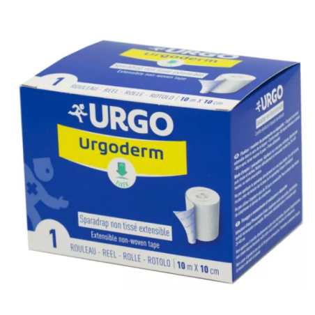 Urgoderm - Sparadrap Non Tissé Extensible 10x10 cm - Urgo - 1 Rouleau