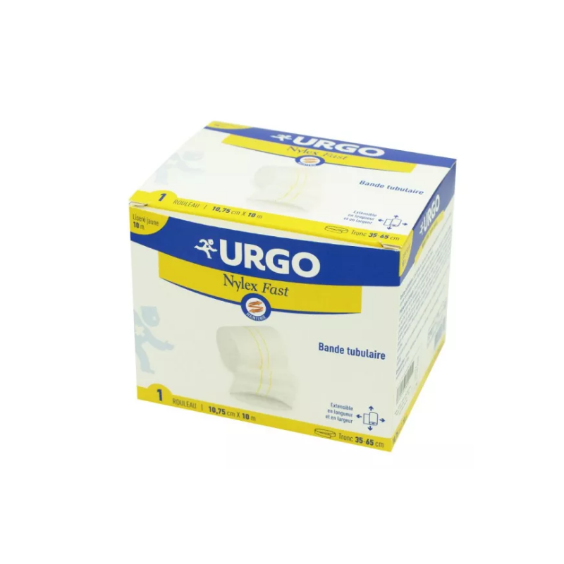 Nylex Fast Jaune - Bande Tubulaire - Urgo - 10.75cmx10m  -1 rouleau