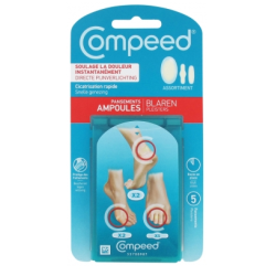 Pansements Anti-Ampoules - Soulage & Cicatrise - Compeed - 5 Pansements