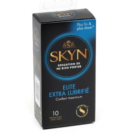 Elite Extra Lubricated - Maximum Comfort - Skyn Condoms - Manix - Box of 10 Manix