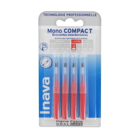 Brossettes Interdentaire - Mono Compact - 1,5 mm - Inava - 4 Brossettes