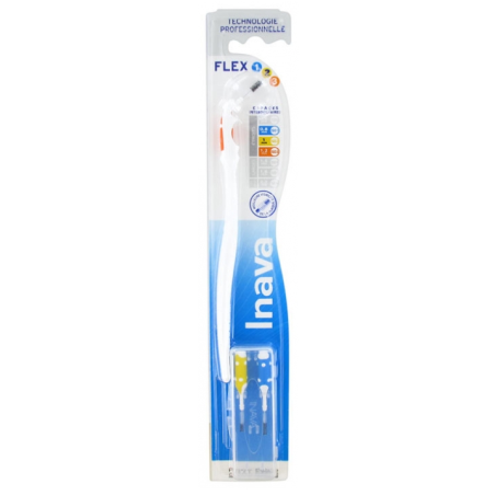 Flex Long Handle Interdental Brushes - Inava - 3 Brushes