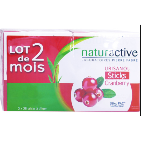 Urisanol Cranberry - Gênes Urinaires - Naturactive - 2 Mois