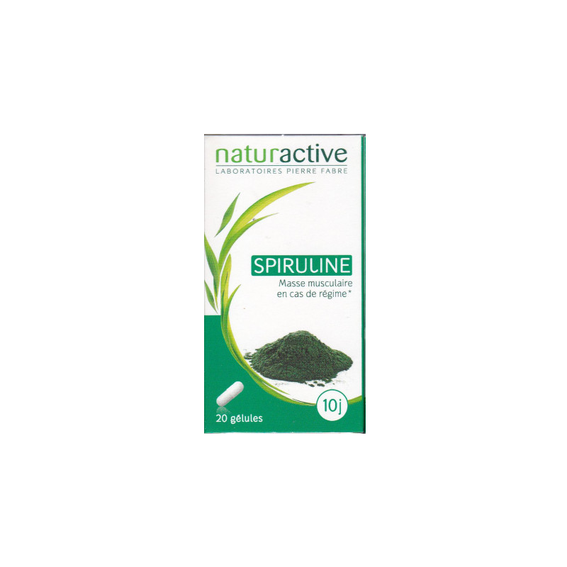 Spiruline - Musculaire - Naturactive - 20 Gélules