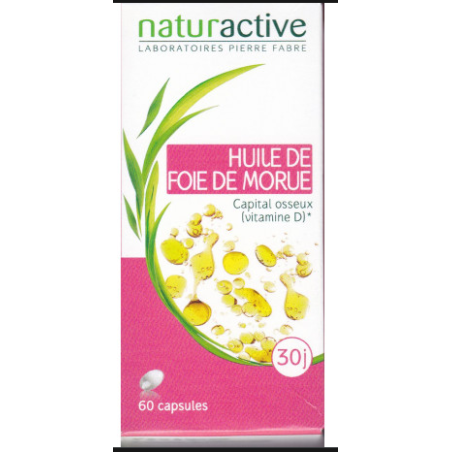 Cod Liver Oil - Bone Capital - Naturactive - 60 capsules