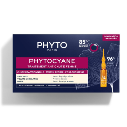 Anti-Hair Loss Treatment - Reactive Hair Loss - PhytoCyane - 12 x 5ml