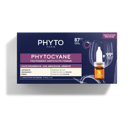 PhytoCyane Traitement AntiChute Chute Progressive - Phyto - 12 x 5ml