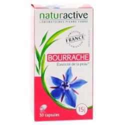 Bourrache - Elasticité de la Peau - Naturactive - 30 capsules