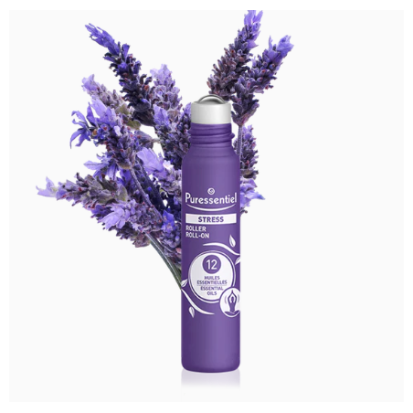 Aroma Stress Roller Aux 12 Huiles Essentielles, Puressentiel