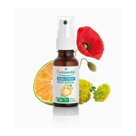 Aroma Stress Spray Buccal Aux 5 Huiles Essentielles, Puressentiel