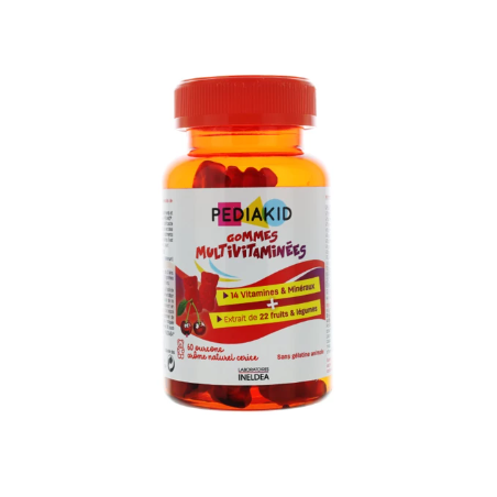Gommes Multivitaminées - Pediakid - 60 oursons