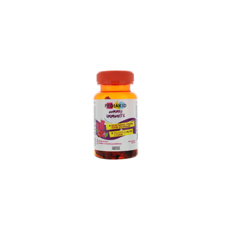 Gommes Immunités - Gelée Royale - Vitamine C - Pediakid - 60 oursons