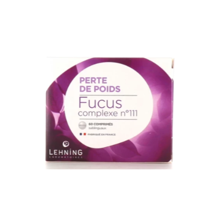 Fucus Complexe N°111 - Perte de Poids - Lehning - 60 Comprimés Sublinguaux