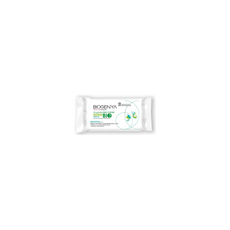 Fresh Intimate Wipes - Special Care Protection - Biogenya - 12 Serviettes