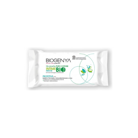 Fresh Intimate Wipes - Special Care Protection - Biogenya - 12 Serviettes
