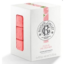 Box of 3 Beneficial Soap - Fig Tree Flower - Roger Galet - 3 x 100g