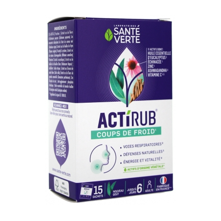 Actirub - Cold Shots - Green Health - 15 sachets