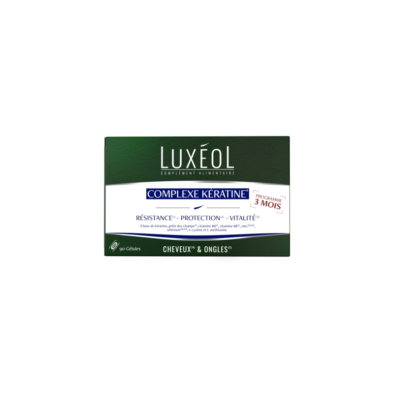 Keratin Complex - Resistance & Vitality - Luxéol - 90 Capsules