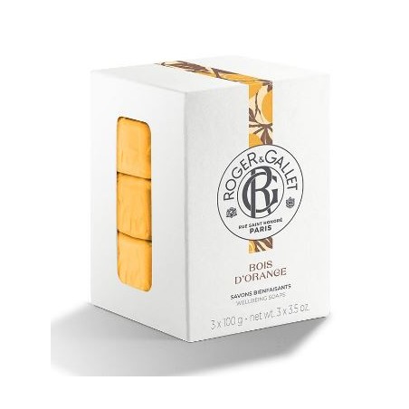 Boite de 3 savons Bienfaisant - Bois d'orange - Roger Gallet - 3 x 100g
