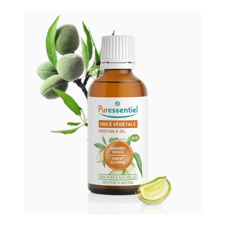 Organic Sweet Almond Vegetable Oil - Puressentiel - 30 ml