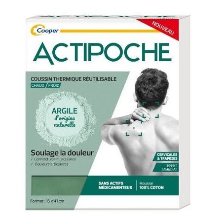 Actipoche Cold or hot thermal cushion - Cervical and Trapezius - 15 X 41cm