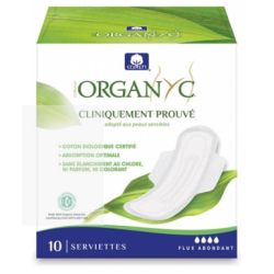 Sanitary Pads - Abundant Flow - 10 Pads (Unique)