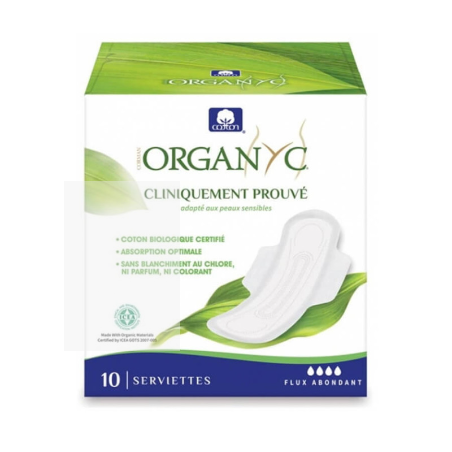 Sanitary Pads - Abundant Flow - 10 Pads (Unique)