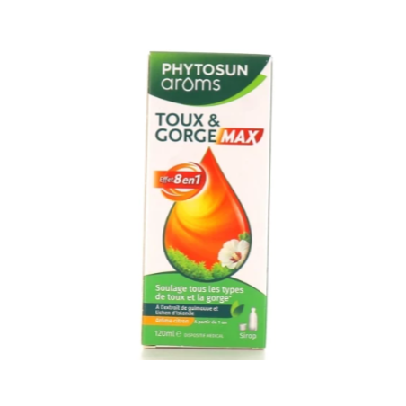 Cough & Throat Max - 8 in 1 effect - Phytosun Arôms - 120 ml