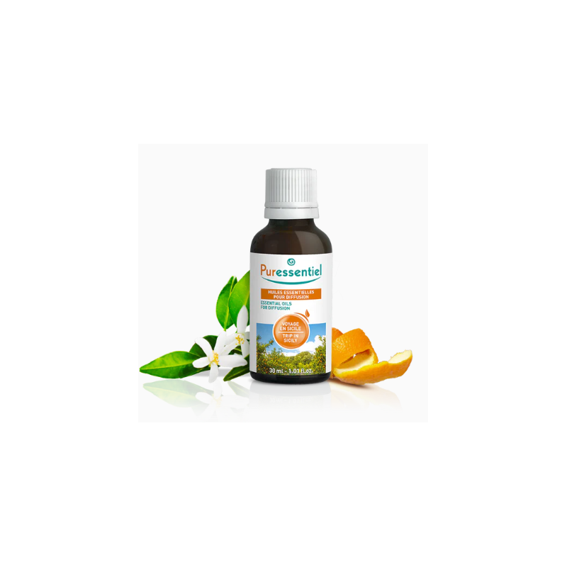 Essential Oil for Diffusion, Journey to Sicily 30 ml - Puressentiel