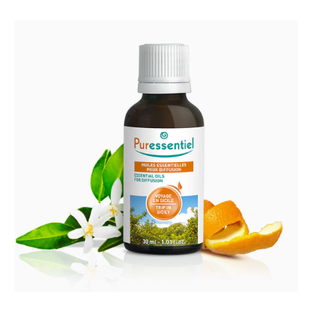Essential Oil for Diffusion, Journey to Sicily 30 ml - Puressentiel