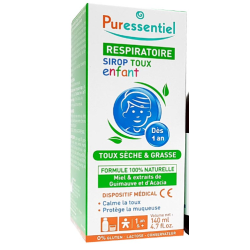 Child Respiratory Cough Syrup - Dry & Oily - Puressentiel - 140 ml