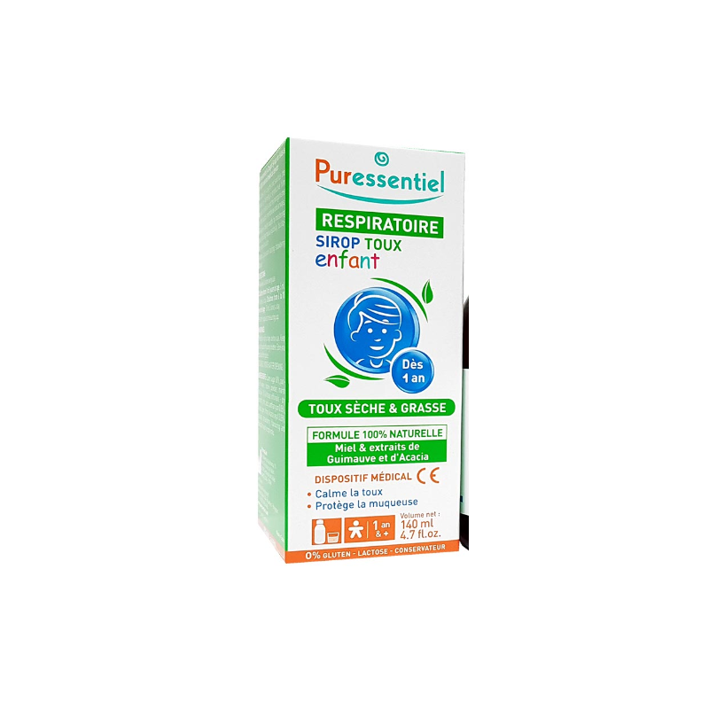 Child Respiratory Cough Syrup - Dry & Oily - Puressentiel - 140 ml